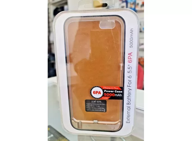 5000MAH PORTABLE EXTERNAL POWER PACK BACKUP BATTERY CHARGER CASE IPHONE 6 PLUS