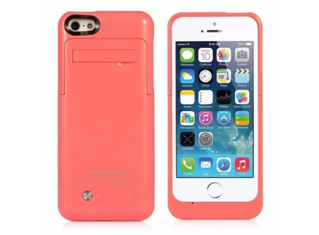2200 mAh For iPhone 5 5S External Battery Backup Charging Bank Power Case Cover