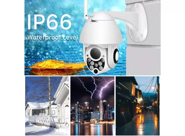 1080P PTZ IP CAMERA 2MP - OUTDOOR WIFI SPEED DOME SECURITY CCTV