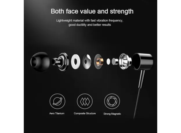 3.5MM IN-EAR WIRED EARPHONES - HEADSET WITH MIC FOR MUSIC & CALLS