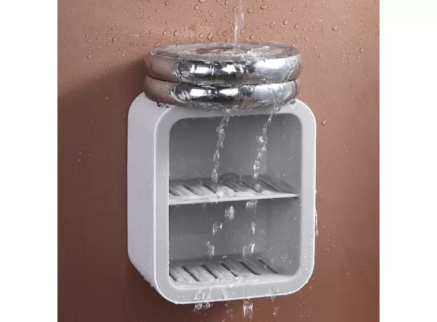 BAISPO PORTABLE SOAP DISH - WALL MOUNTED BATHROOM SOAP HOLDER