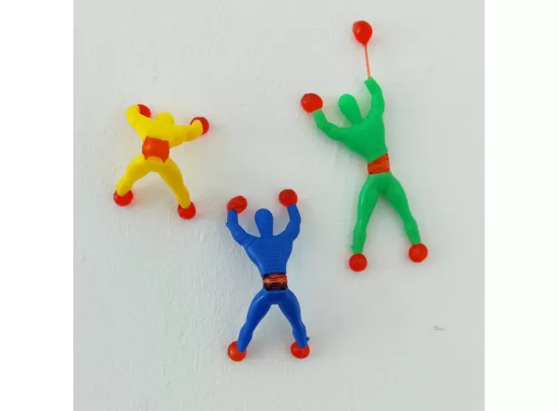 STICKY CLIMBER TOY FIGURE - FUNNY WALL CLIMBING MAN TOY FOR KIDS
