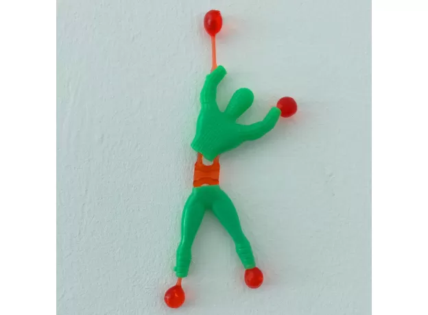 STICKY CLIMBER TOY FIGURE - FUNNY WALL CLIMBING MAN TOY FOR KIDS