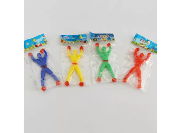 STICKY CLIMBER TOY FIGURE - FUNNY WALL CLIMBING MAN TOY FOR KIDS