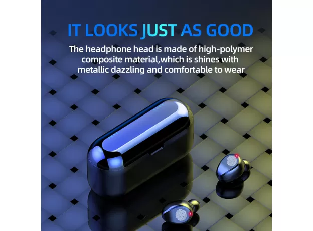 NEW F9 WIRELESS HEADPHONES - BLUETOOTH 5.0 EARPHONES