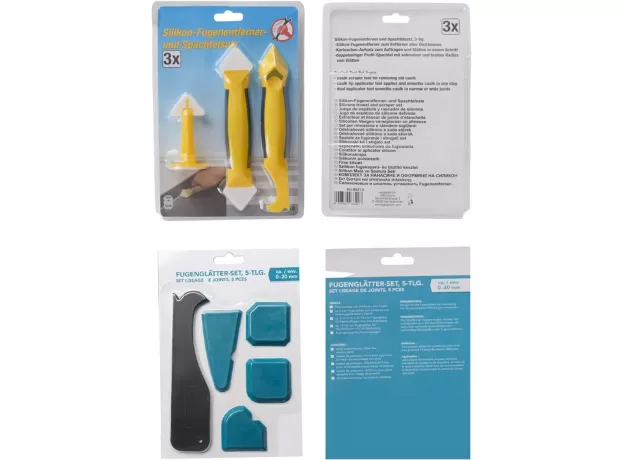 SILICONE REMOVER & SILICONE JOINTING TOOL, MULTIFUNCTIONAL 8 IN 1 PROFESSIONAL SILICONE TOOL SCRAPER SET FOR KITCHEN BATHROOM FLOOR