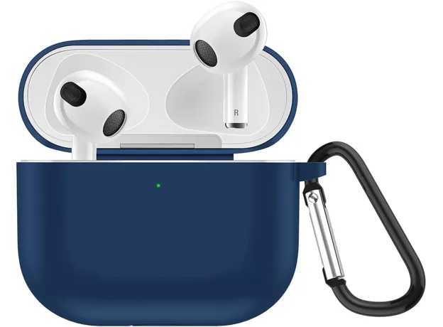 AIMTEL CASE COMPATIBLE WITH AIRPODS 3 CASE,PREMIUM SILICONE PROTECTIVE CASE WITH KEYCHAIN AIRPOD 3 CASE COVER COMPATIBLE FOR APPLE AIRPODS 3RD GENERATION 2021 SUPPORT WIRELESS CHARGING