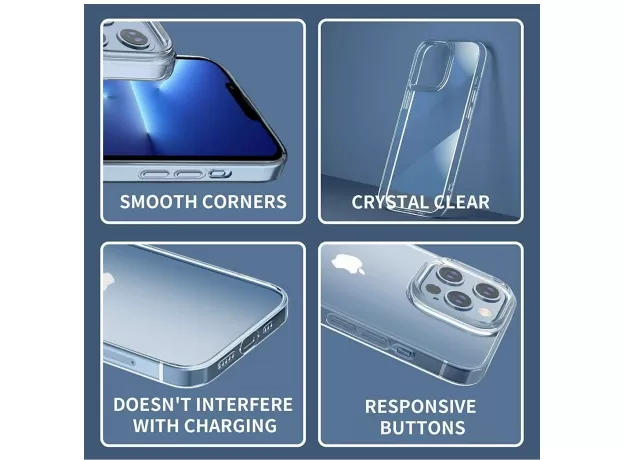 IPHONE 13 PRO MAX CASE, JRCMDS IPHONE PROTECTIVE CASE, SLIM THIN ANTI-YELLOWING PROTECTIVE COVER FOR IPHONE 13PRO MAX