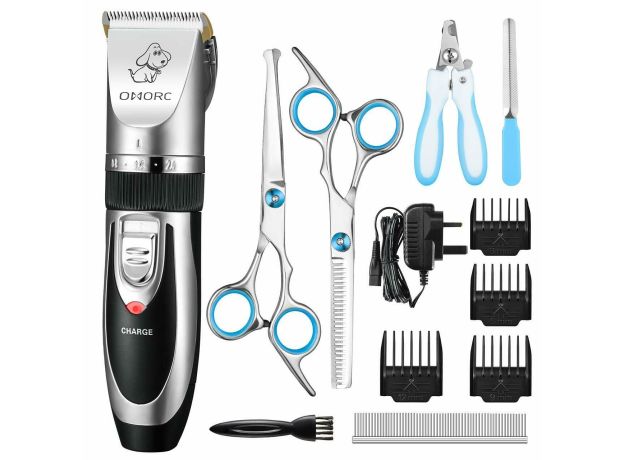 Pangu Dog Clippers Professional Pet Grooming Kit Low Noise Rechargeable