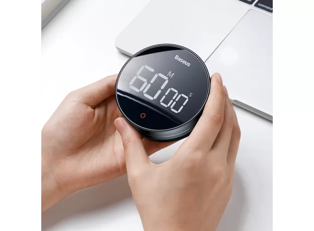 BASEUS MAGNETIC COUNTDOWN ALARM CLOCK KITCHEN TIMER MANUAL DIGITAL TIMER