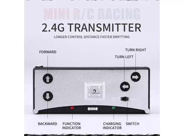 REMOTE CONTROL MINI RC CAR BATTERY OPERATED RACING CAR PVC CANS PACK