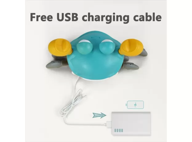 INDUCTION ESCAPE CRAB RECHARGEABLE MUSICAL ELECTRIC PET CHILDREN ELECTRONIC INTERACTIVE TOYS FOR KIDS