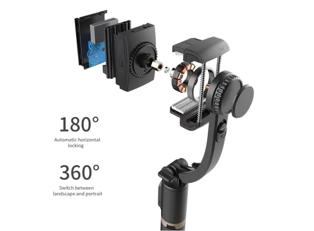 NEW BLUETOOTH HANDHELD GIMBAL STABILIZER SELFIE STICK EXPANDABLE HANDHELD MONOPOD MINI TRIPOD