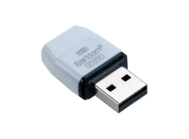 EARLDOM ET-OT27 USB CARD READER FOR MICRO SD / TF CARD, WHITE