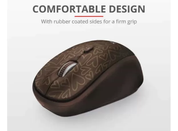 TRUST WIRELESS MOUSE (BROWN)