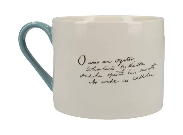 V&A EDWARD LEAR NONSENSE ALPHABET LETTER O COLLECTIBLE VINTAGE CERAMIC MUG 4X