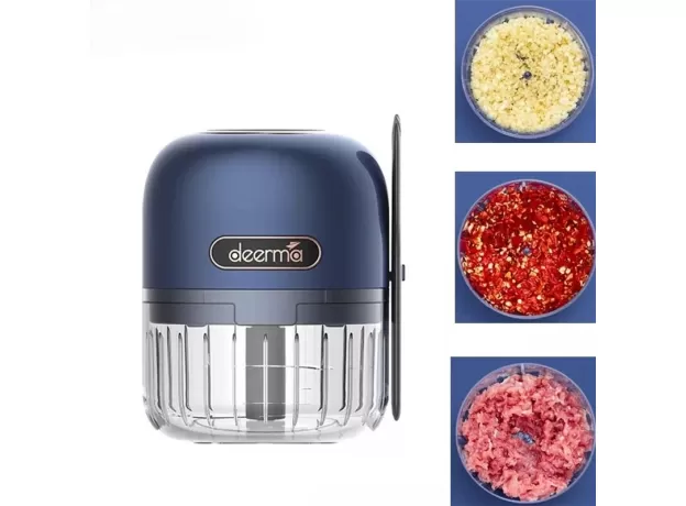 DEERMA ELECTRIC GARLIC FOOD VEGETABLE CHOPPER SQUEEZER MEAT GRINDER WIRELESS MINI CRUSHED