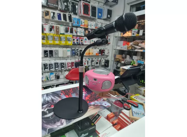 DESKTOP MICROPHONE STAND WITH METAL BASE,MICROPHONE FLOOR STANDING TRIANGLE STAN