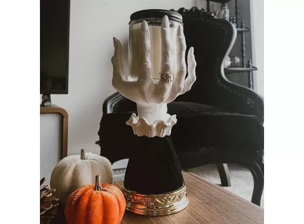 WITCH HAND CANDLESTICK HALLOWEEN DECOR RESIN CANDLE HOLDER GOTHIC DECOR CANDLE HOLDER WITCH HAND STAND