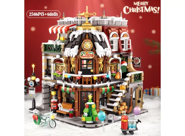 2506PCS CITY STREET VIEW MINI ARCHITECTURE – CHRISTMAS CAFE HOUSE BUILDING BLOCKS