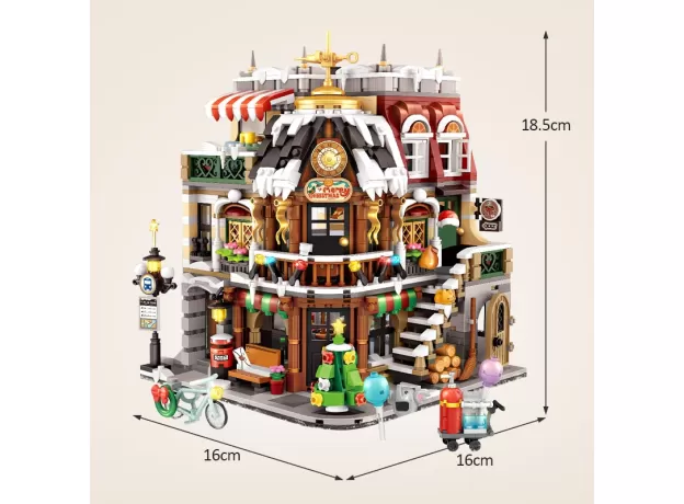 2506PCS CITY STREET VIEW MINI ARCHITECTURE – CHRISTMAS CAFE HOUSE BUILDING BLOCKS