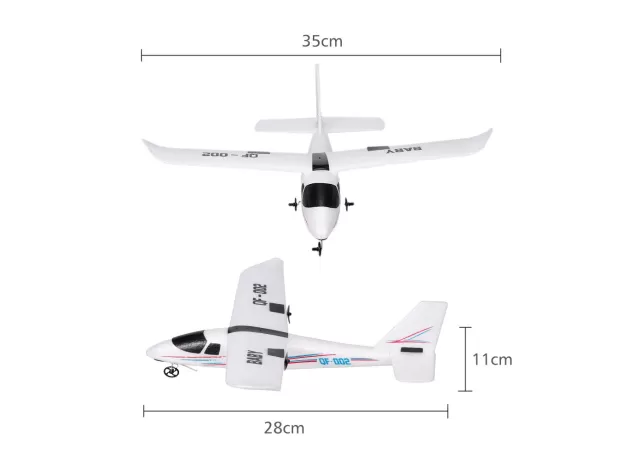 QF002 REMOTE CONTROL GLIDER – DIY 2.4G EPP FIXED WING RC AIRPLANE
