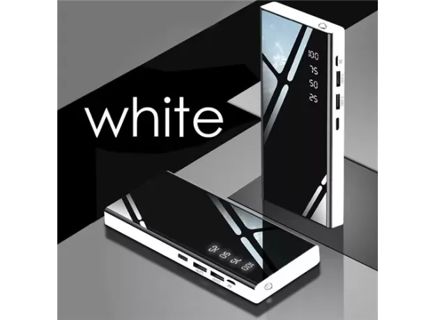 2024 20000MAH PORTABLE MINI POWER BANK, MIRROR SCREEN LED DIGITAL DISPLAY POWERBANK