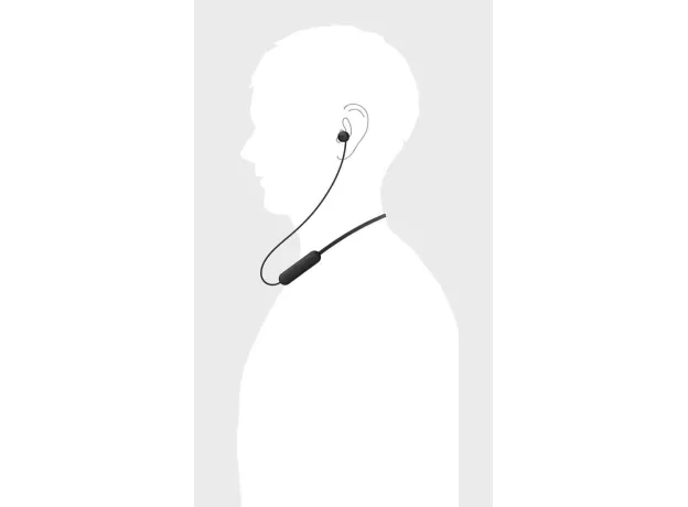 SONY WI-C200 WIRELESS BLUETOOTH HEADPHONES WITH MIC, UP TO 15H BATTERY LIFE