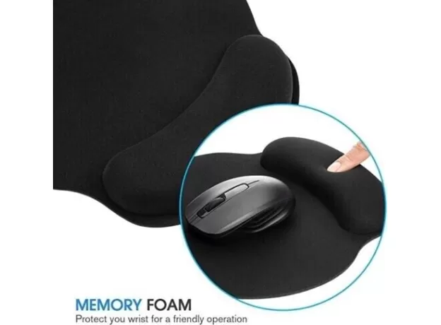 MOUSE PAD WITH WRIST SUPPORT, MOUSE MAT WITH WRIST REST WITH NON-SLIP BASE