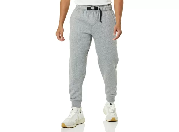 AMAZON AWARE MEN'S FLEECE JOGGERS, GREY HEATHER, XL