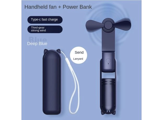 Summer Mini Handheld Fans Portable Pocket Folding Electric Rechargeable  Fan