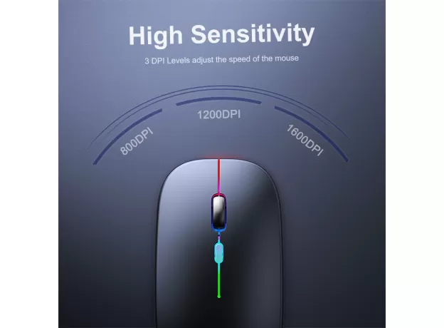 WIRELESS BLUETOOTH MOUSE RECHARGEABLE USB SILENT MOUSE  FOR LAPTOP PC