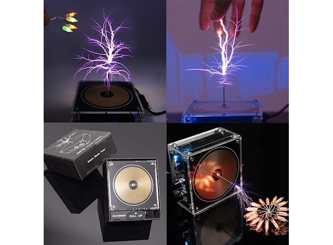 Multi-Function Tesla Music Tesla Coil Speaker, Wireless Transmission  Lighting, Science and Education Experimental Products
