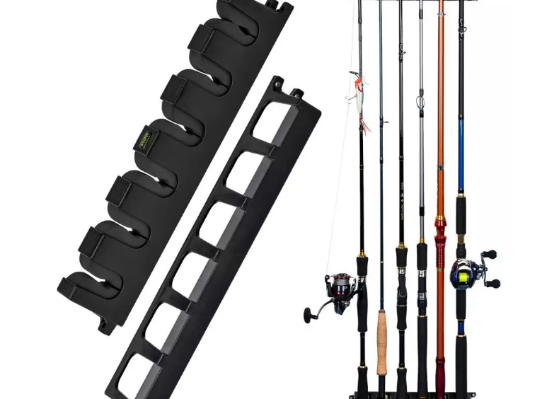 Fishing WV2 Vertical 6-Rod Rack Fishing Pole Holder Rod Holders